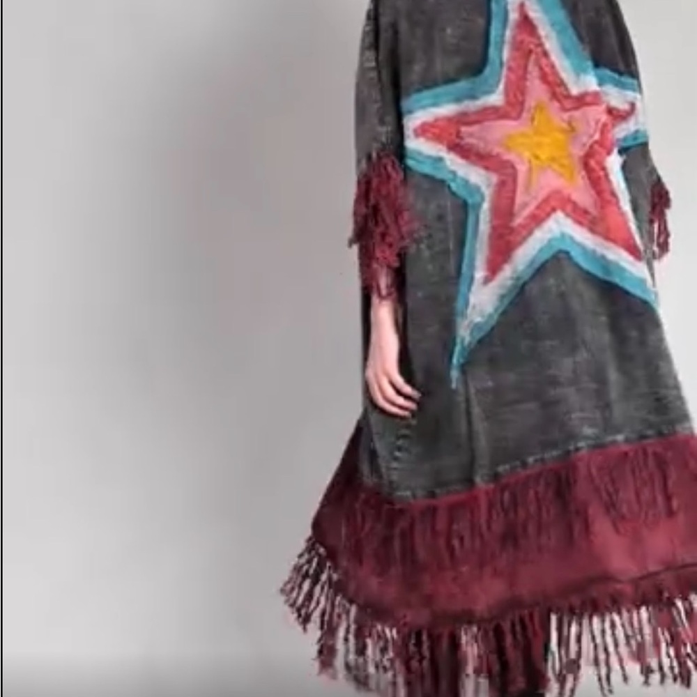 Colorful Star Patterned Kimono - Picture 2 of 12